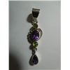 Image 1 : 4 stone amethyst and peridot pendant.
