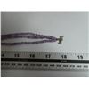 Image 5 : 3 strand natural amethyst 18 inch necklace