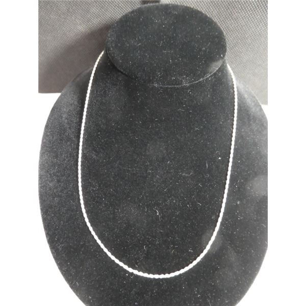 18 inch double rope twist 925 sterling silver