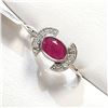 Image 2 : 10K BURMAN RUBY(1.5CT) DIAMONDS(0.08CT) RING SIZE 7