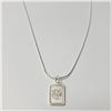 Image 2 : SILVER 18"  NECKLACE