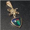 Image 1 : 14K  BLACK OPAL SMOKED(1.8CT) PENDANT