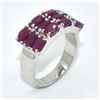 Image 2 : SILVER RUBY(3.15CT) RHODIUM PLATED RING (~SIZE 7) (~WEIGHT 6.5G)