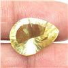Image 2 : LEMON QUARTZ(12.65CT) LASER CUT PEAR SHAPE  18X13 MM