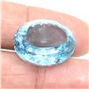 Image 2 : BLUE TOPAZ(32.5CT) OVAL CUT 21X17 MM