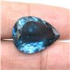 Image 2 : LONDON  BLUE TOPAZ(20.05CT) PEAR SHAPE 21X17 MM