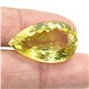 Image 2 : LEMON GREEN GOLD(33.3CT) PEAR SHAPE 28X18 MM