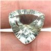 Image 2 : GREEN AMETHYST(14.65CT) LASER CUT TRILLIAN  SHAPE 17X17MM