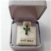 Image 2 : 10K YELLOW GOLD EMERALD(0.57CT)