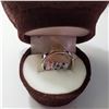 Image 2 : SILVER DIAMOND(0.25CT)  RING (~SIZE 7) (~WEIGHT 3.4G)