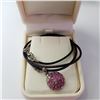 Image 2 : SILVER RUBY(1.5CT) W/ CORD PENDANT (~WEIGHT 3.17G)