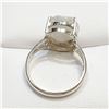 Image 2 : SILVER MOONSTONE RING SIZE 7