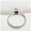 Image 2 : SILVER GARNET RING SIZE 7.5