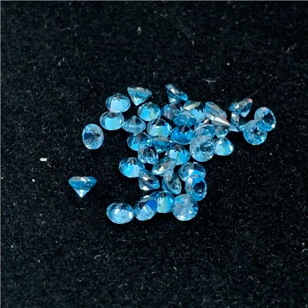 ROUND BLUE TOPAZ 5.22 CTS