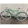Image 2 : REGAL RB GREEN SINGLE SPEED FIXED GEAR VINTAGE STYLE ROAD BIKE ( MISSING PEDALS )