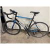 Image 2 : TREK ALPHA BLACK / BLUE 16 SPEED ALUMINUM FRAME RACING BIKE