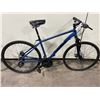 Image 1 : RALEIGH ENCOUNTER T6 BLUE 21 SPEED FRONT SUSPENSION HYBRID STYLE BIKE WITH FULL DISC BRAKES