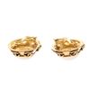 Image 7 : Chanel Gold and Pearl Metal CC Earrings