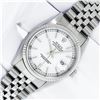 Image 2 : Rolex Mens Stainless Steel White Index 36MM Datejust Wristwatch