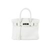 Image 1 : Hermes White Clemence Birkin 30