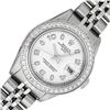 Image 1 : Rolex Ladies Quickset White Arabic Diamond Datjust Wristwatch 26MM