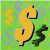 Image 2 : Dollar Signs (Green Italic) By Steve Kaufman (1960-2010)