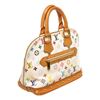 Image 2 : Louis Vuitton White Murakami Alma Satchel Bag