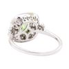 Image 3 : 1.21 ctw Tsavorite and Diamond Ring - Platinum