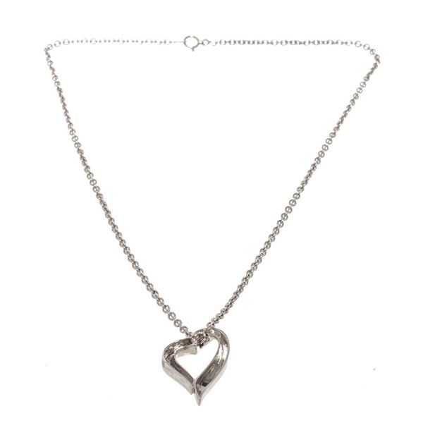 Boucheron Silver Heart Pendant Necklace