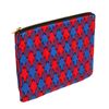 Image 2 : Celine Blue, Multicolor, Red Fabic Zip Pouch Clutch