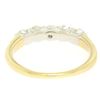 Image 4 : QUALITY 14k Two Tone Gold 1.0 ctw Bar Set F VS1 Round Brilliant Diamond Band Rin