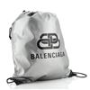 Image 1 : Balenciaga BB Explorer Drawstring Backpack Nylon Silver