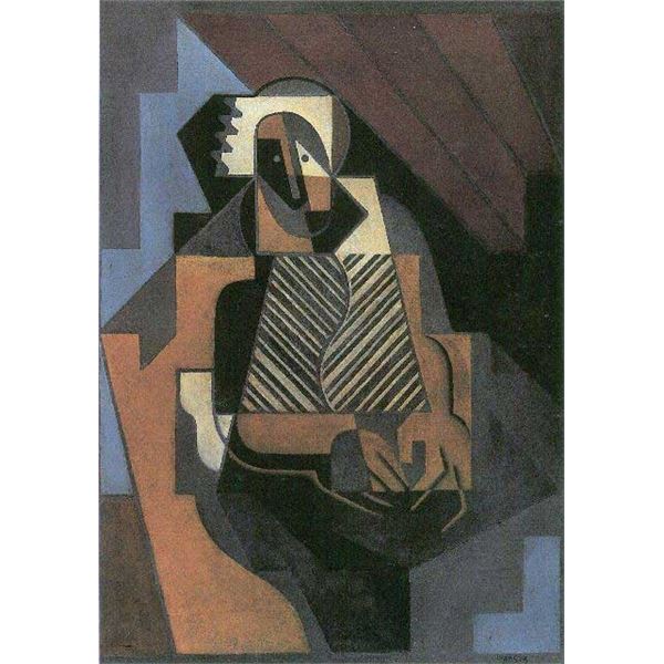 Juan Gris - Sitting Peasant Woman