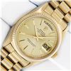 Image 1 : Rolex Mens 18K Yellow Gold President With Tapestry Index Dial & Rolex Box