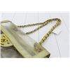 Image 2 : Chanel Classic Vintage Naked Flap Quilted PVC with Gold Leather Maxi Flap Should