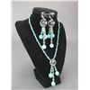 Image 1 : Matching Set Of Beaded Necklace And Earrings- Stand Does Not Sell