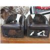Image 1 : 2 Cowhide Chairs That Swivel- Studded- Excellent Condition