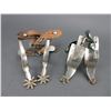 Image 1 : Anchor Marked Spurs With Straps- Heavy Banded Anchor Marked Spurs