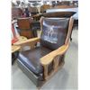 Image 3 : Naugahyde Rocker With Cowboy Scene- Very Good Condition