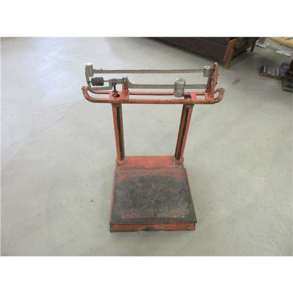 Antique Howe Scale Co Platform Scale- #12- Patd. 4-6-1886 - 25