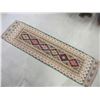 Image 1 : Navajo Style Wool Rug- Fair Condition- 126" X 37"