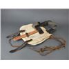 Image 1 : Buckskinner Canvas Pouch With Tomahawk- 12" X 12"