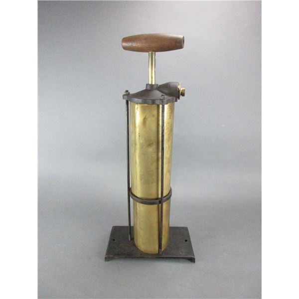 Brass Foghorn Pump With Mounting Base- 22"H