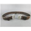 Image 1 : Back Cinch With Marked Sterling Buckles- K - 40" X 2"