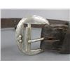 Image 2 : Back Cinch With Marked Sterling Buckles- K - 40" X 2"