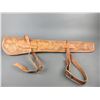 Image 1 : Fancy Tooled Leather Scabbard With Straps- 33" X 7"