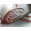 Image 2 : Marked CCSC (Jack Ferguson) Spur Straps- 2" Engraved Domed 6666 Conchos Marked JF- Tooled Straps