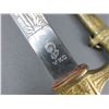 Image 2 : German Red Cross Dagger Marked WKC- 10" Blade- 5" Handle- Engraved Metal Scabbard