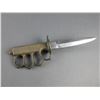 Image 2 : US 1918 Dagger With Brass Knuckles- 6.5" Blade- 5" Handle