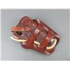 Image 1 : Marked HH Heiser Maker Denver Colo 715 Hand Carved Holster- Rawhide Laced- 8.5"